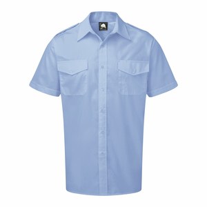 ØRN 5800 - The Essential S/S Pilot Shirt Sky